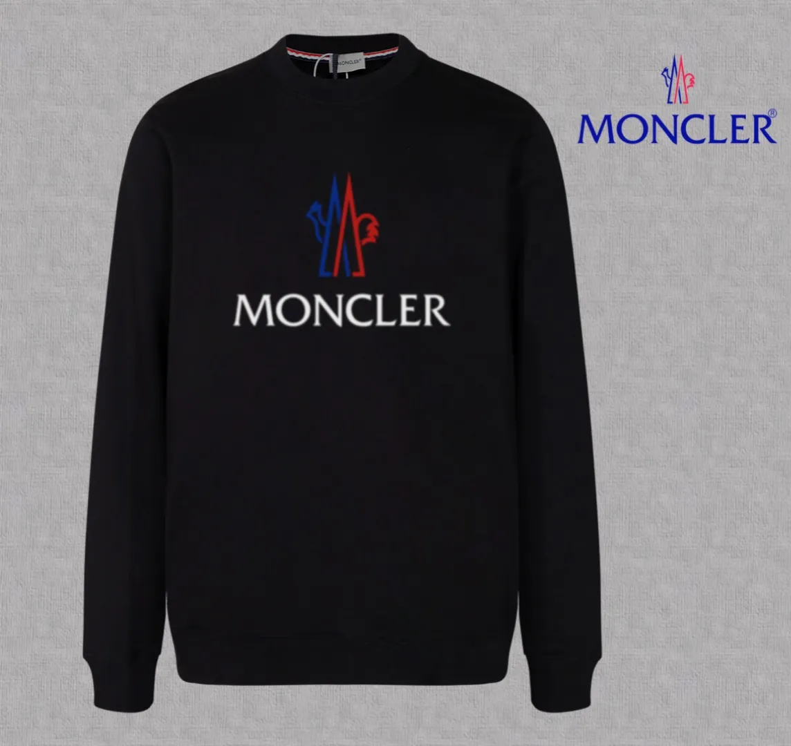 ） 【 In Stock】 〖 𝐌𝐎𝐍𝐂𝐋𝐄𝐑~ 〗 440g ， 😎 ， ， Factory 2025 T ， ， Premium LOGO， Same Style ：Black White Size：S M L XL 2XL